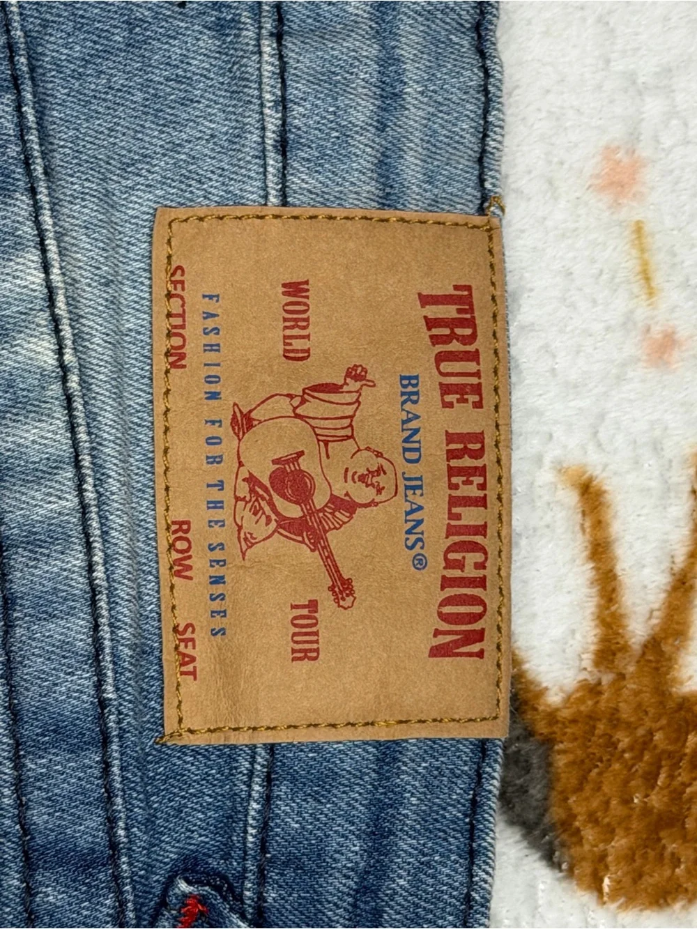 True Religion Girls Light Blue Distressed Denim Shorts